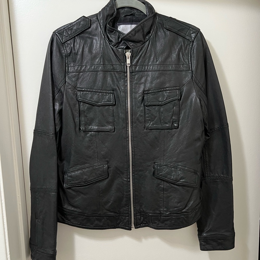 Black Leather jacket.